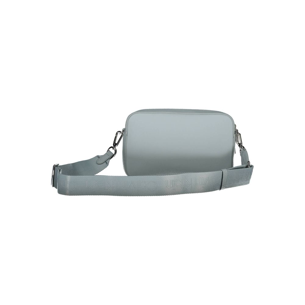 Blauwe polyester handtas