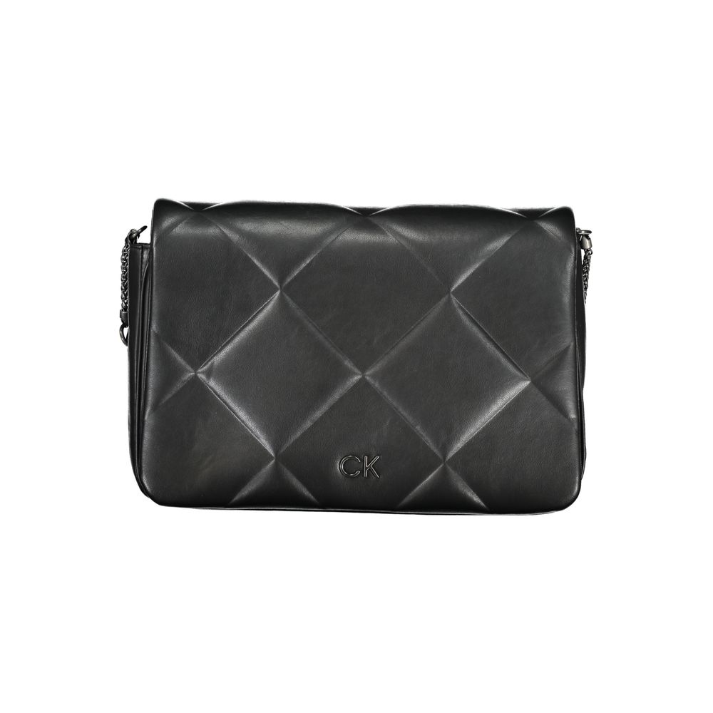 Zwarte polyester handtas