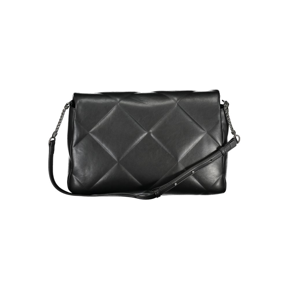 Zwarte polyester handtas