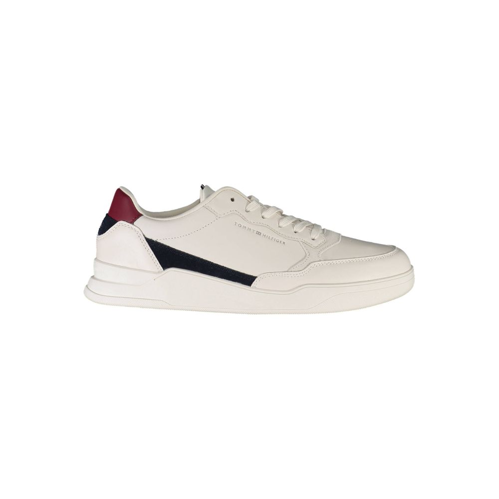 Witte polyester sneaker