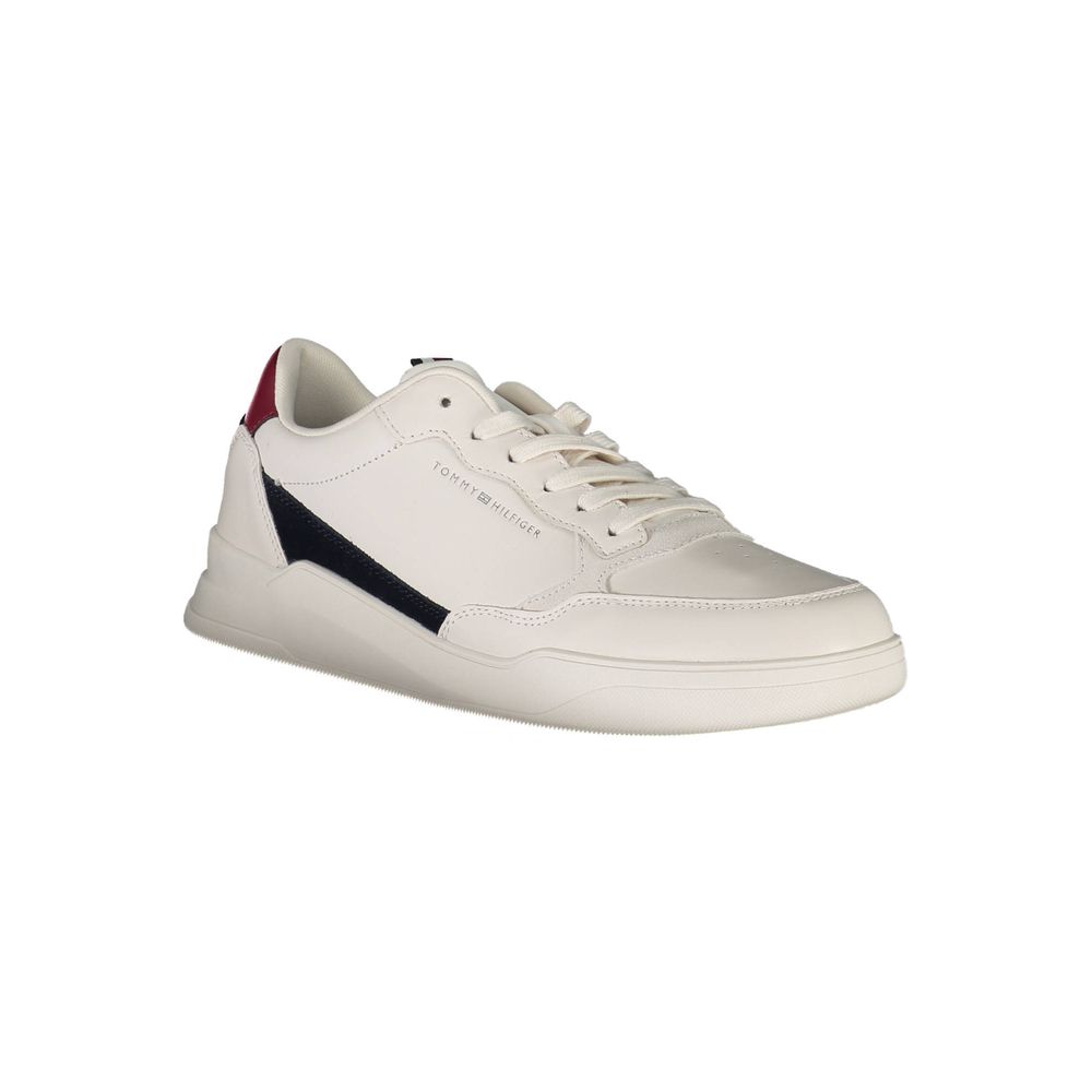 Witte polyester sneaker