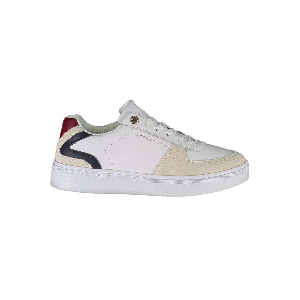 Witte polyester sneaker