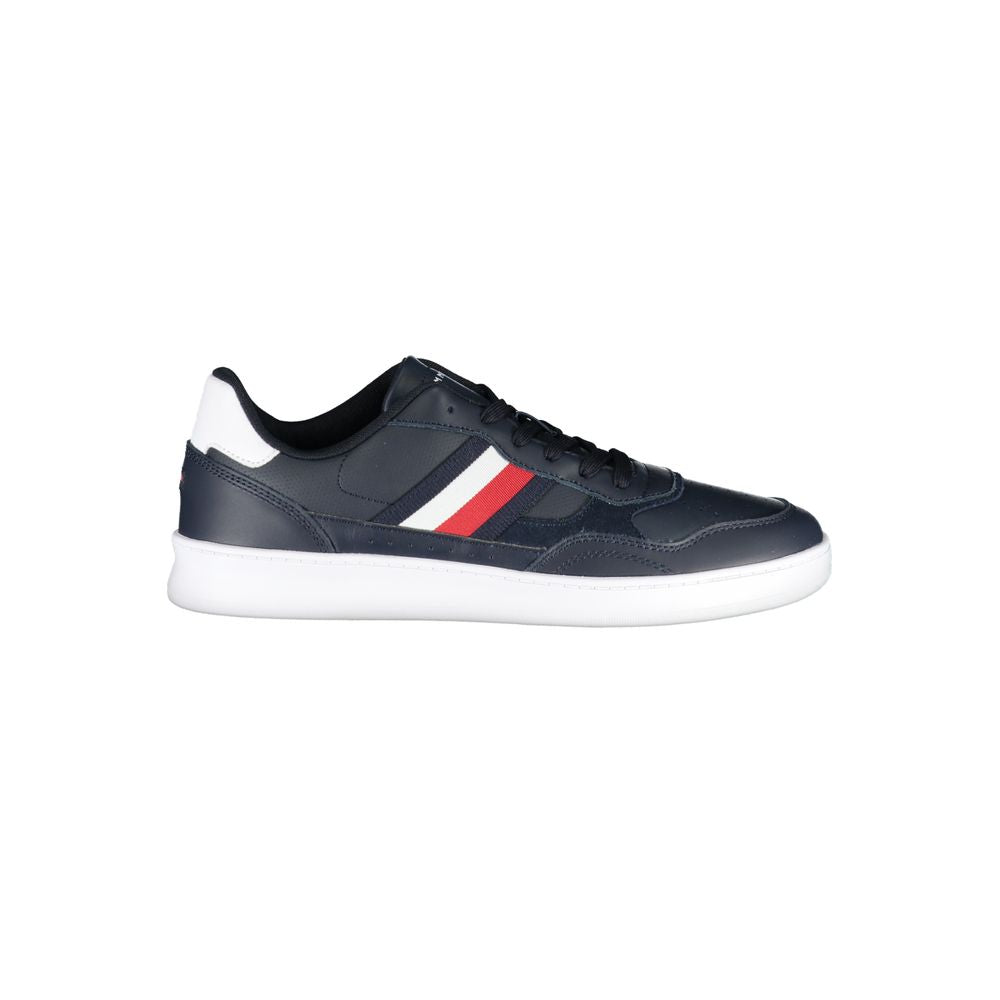 Blauwe polyester sneaker