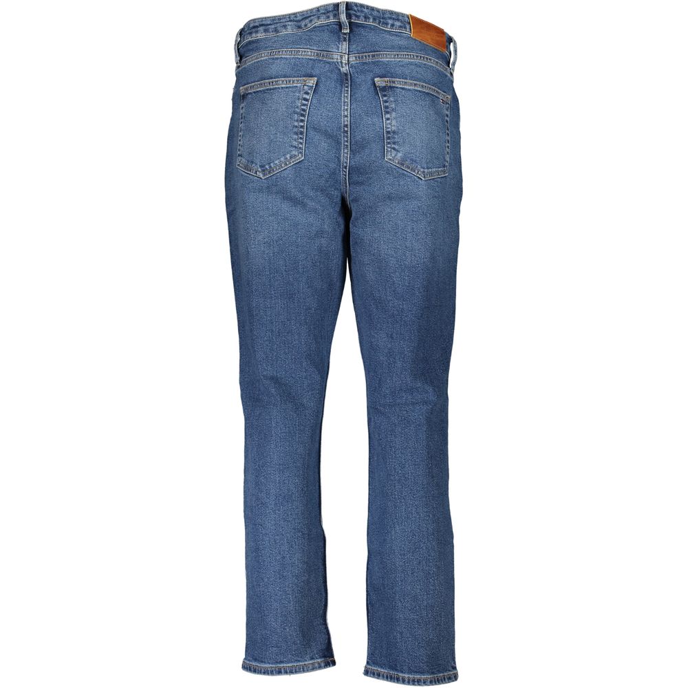 Blauwe katoenen damesjeans