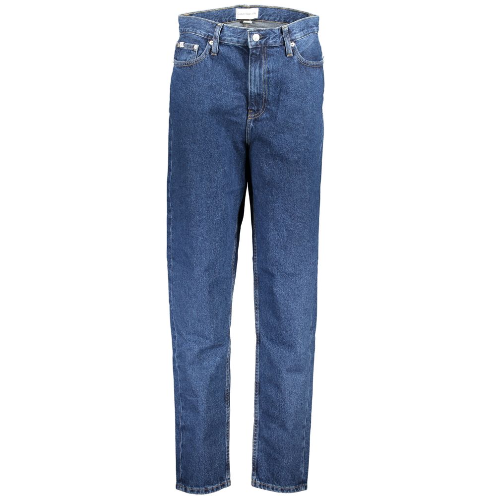 Blauwe katoenen jeans denim