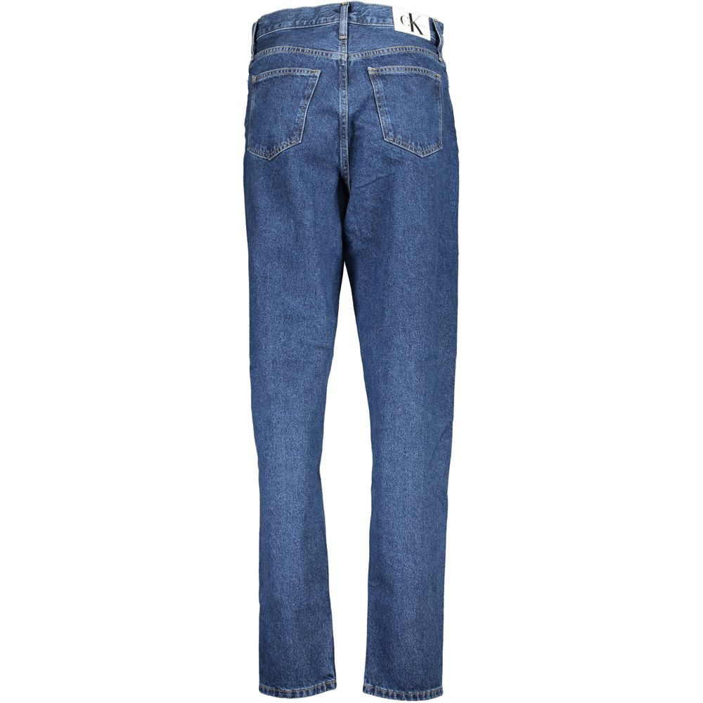 Blauwe katoenen jeans denim