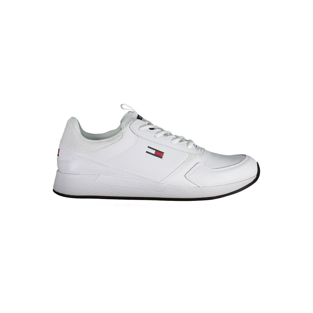 Witte polyester sneaker