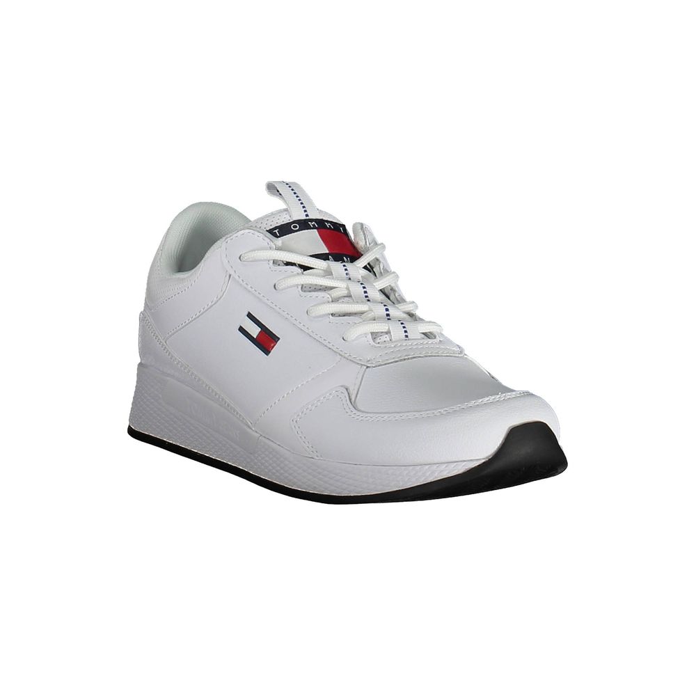 Witte polyester sneaker