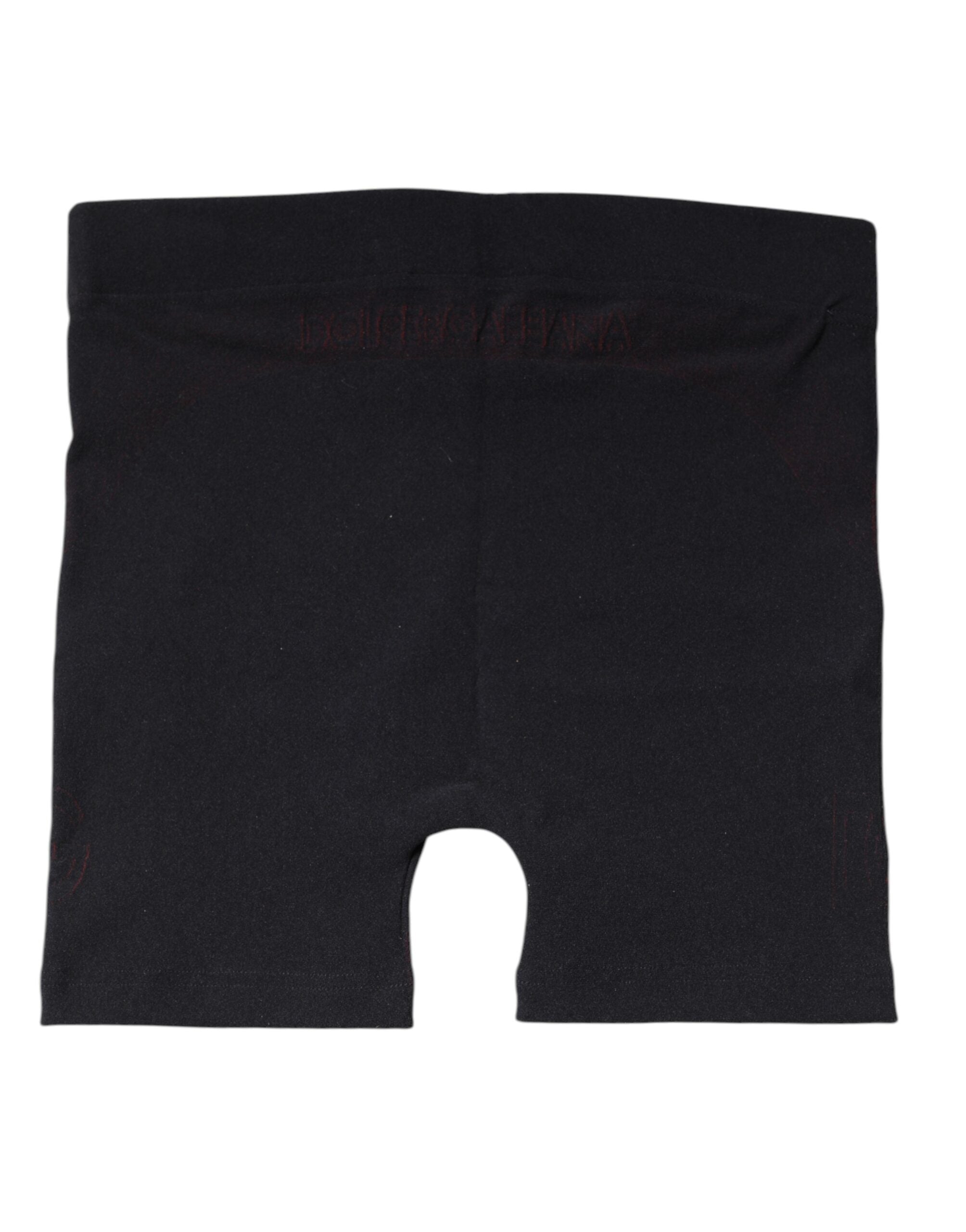 Black Nylon Stretch Boxer Shorts Underwear