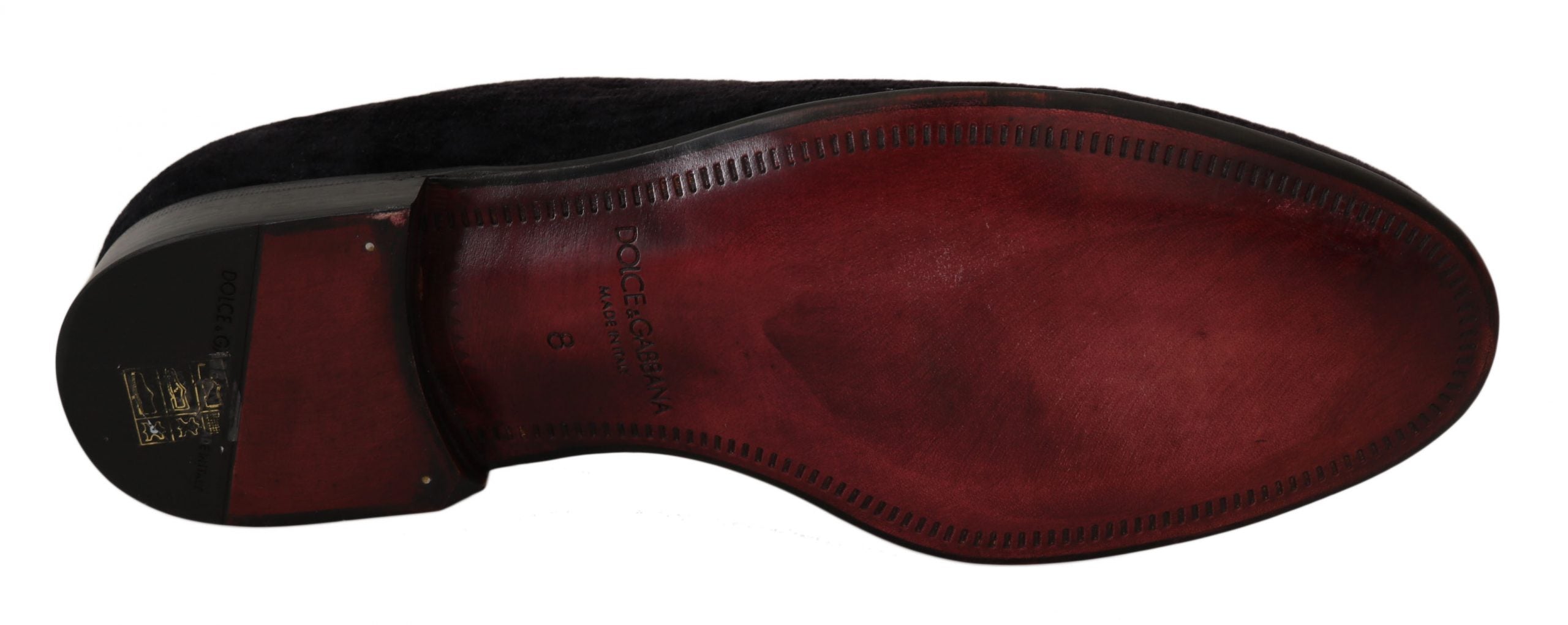Loafers Zwart Fluweel Gouden Kroon