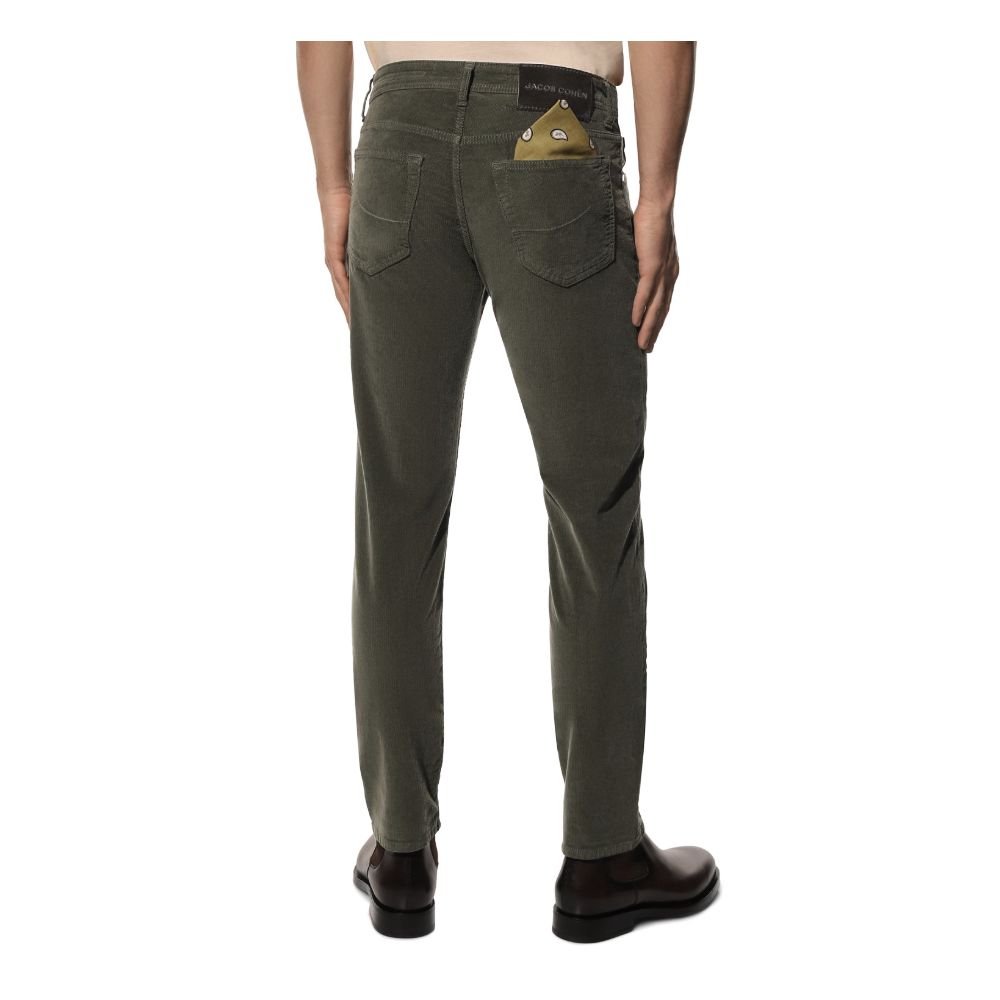 Grijze katoenen broek