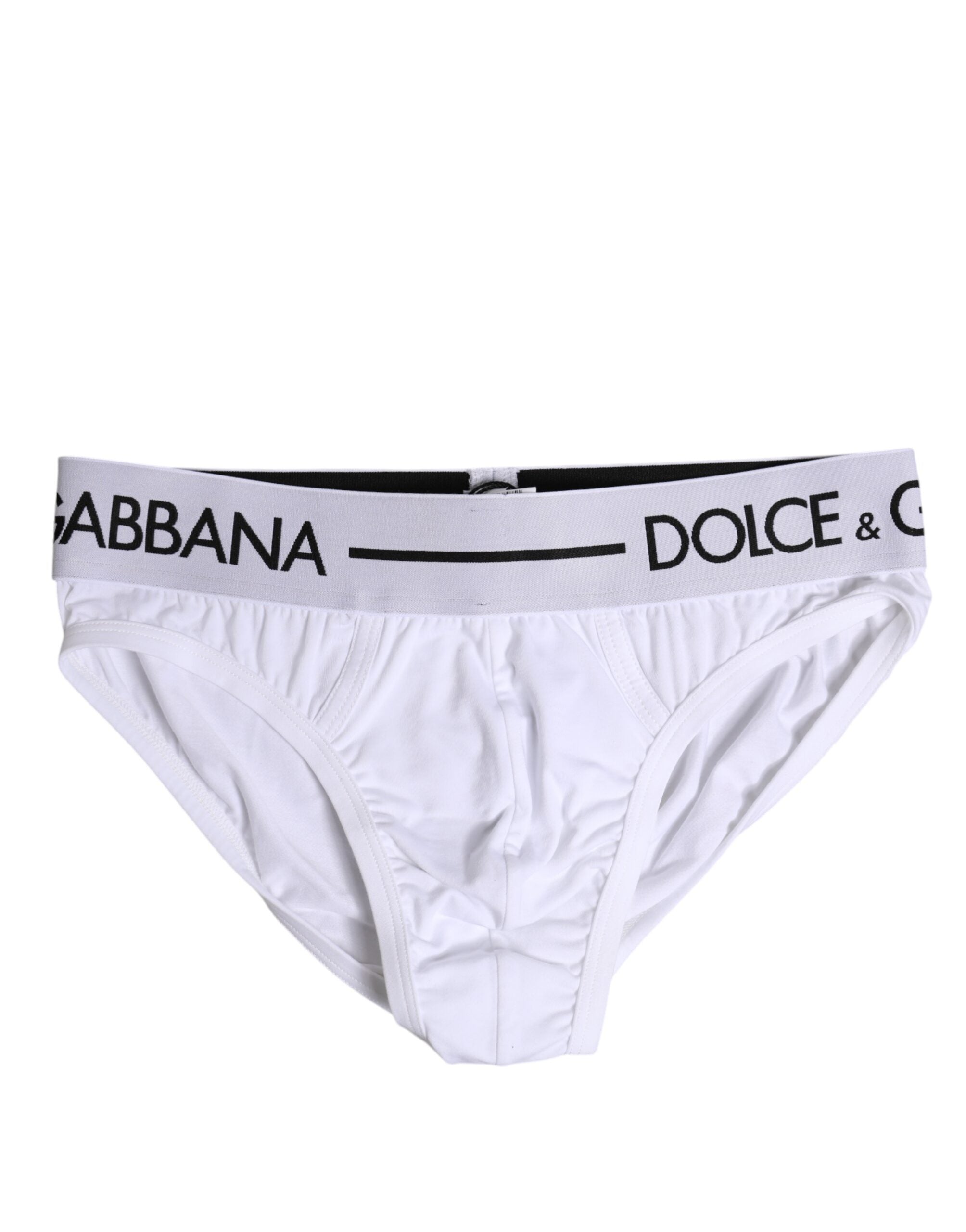 White Cotton Stretch Regular Brief Underwear