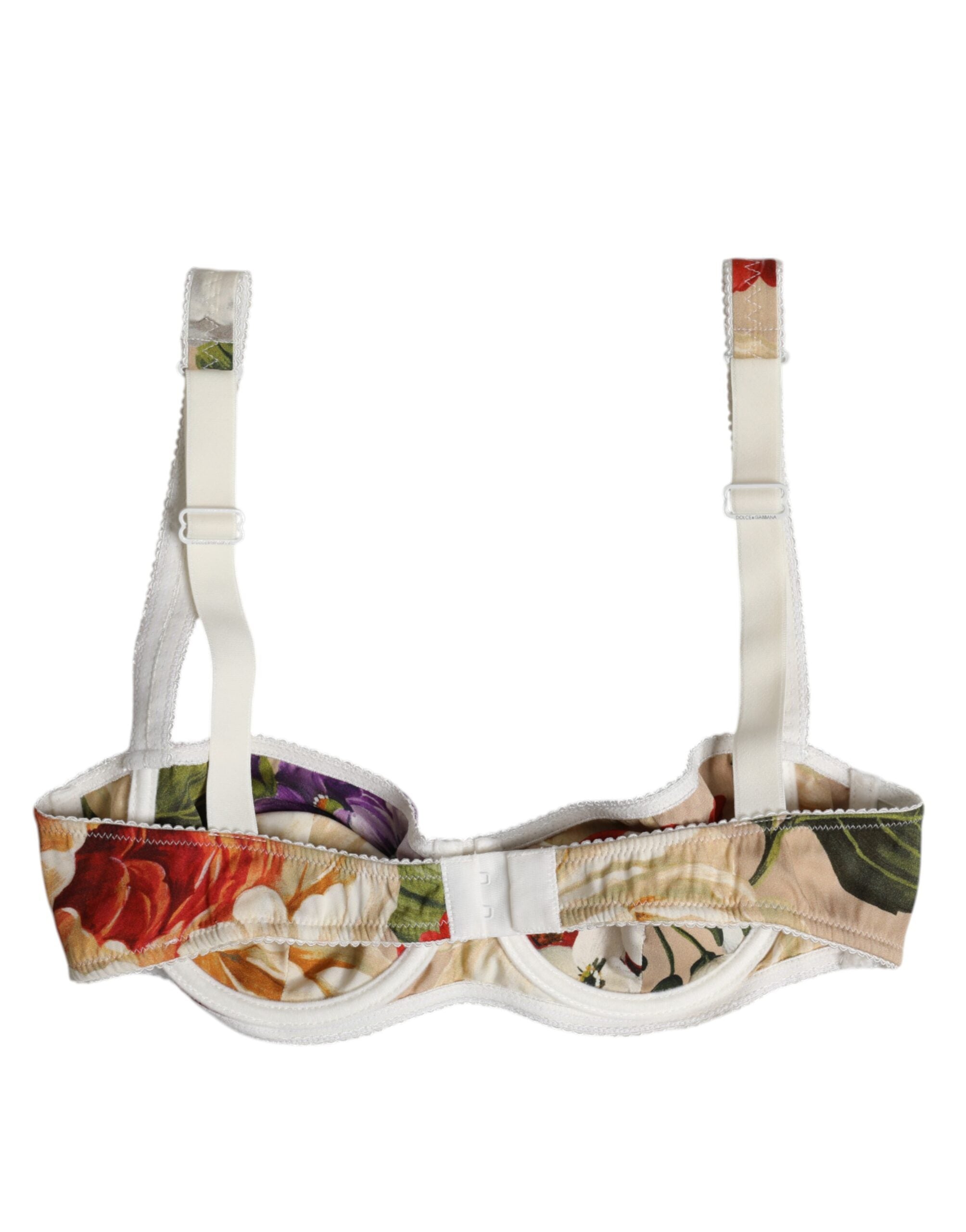 Beige Floral Balconcino Underwired Bra Underwear