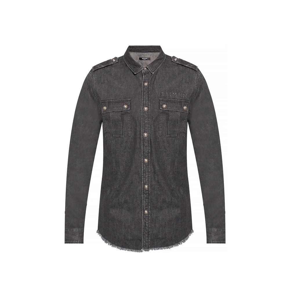 Katoenen denim overhemd