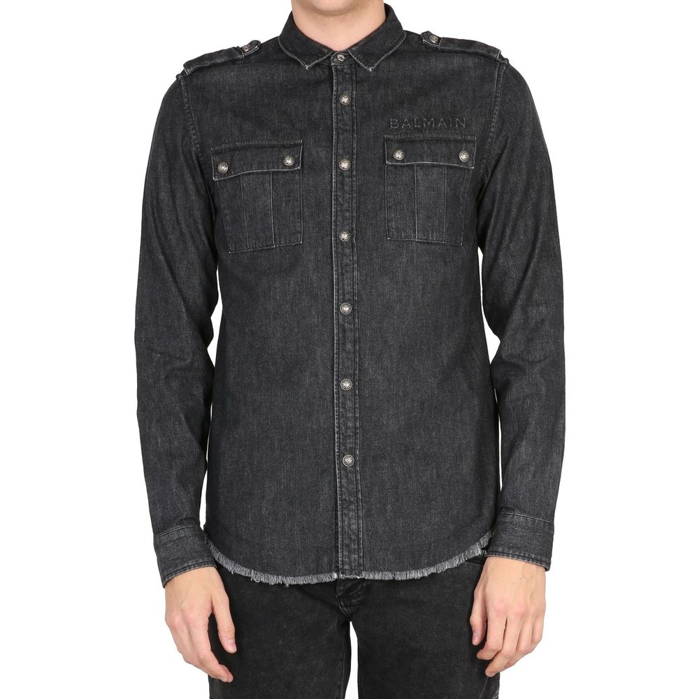 Katoenen denim overhemd