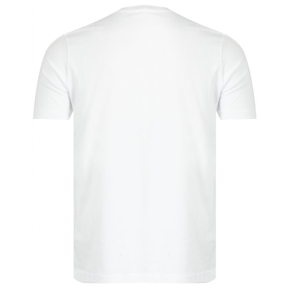 Wit katoenen T-shirt