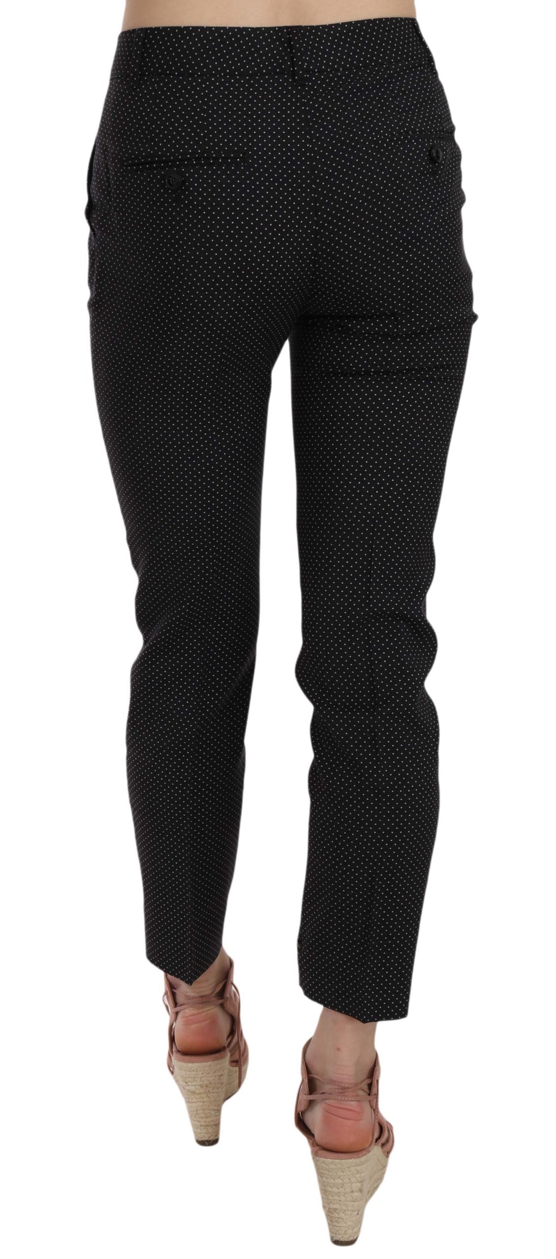 Polka Dot Slim Capri Broek Tapered Broek