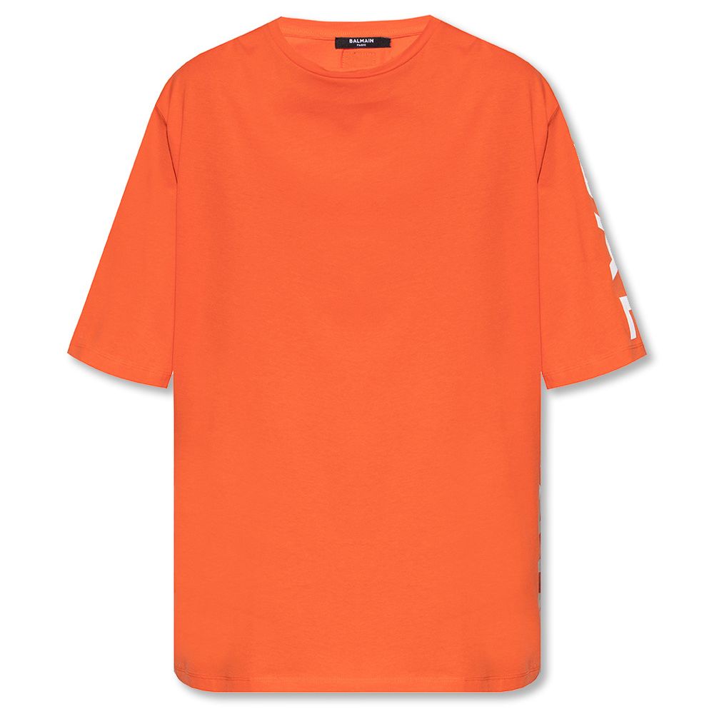 Oranje katoenen T-shirt