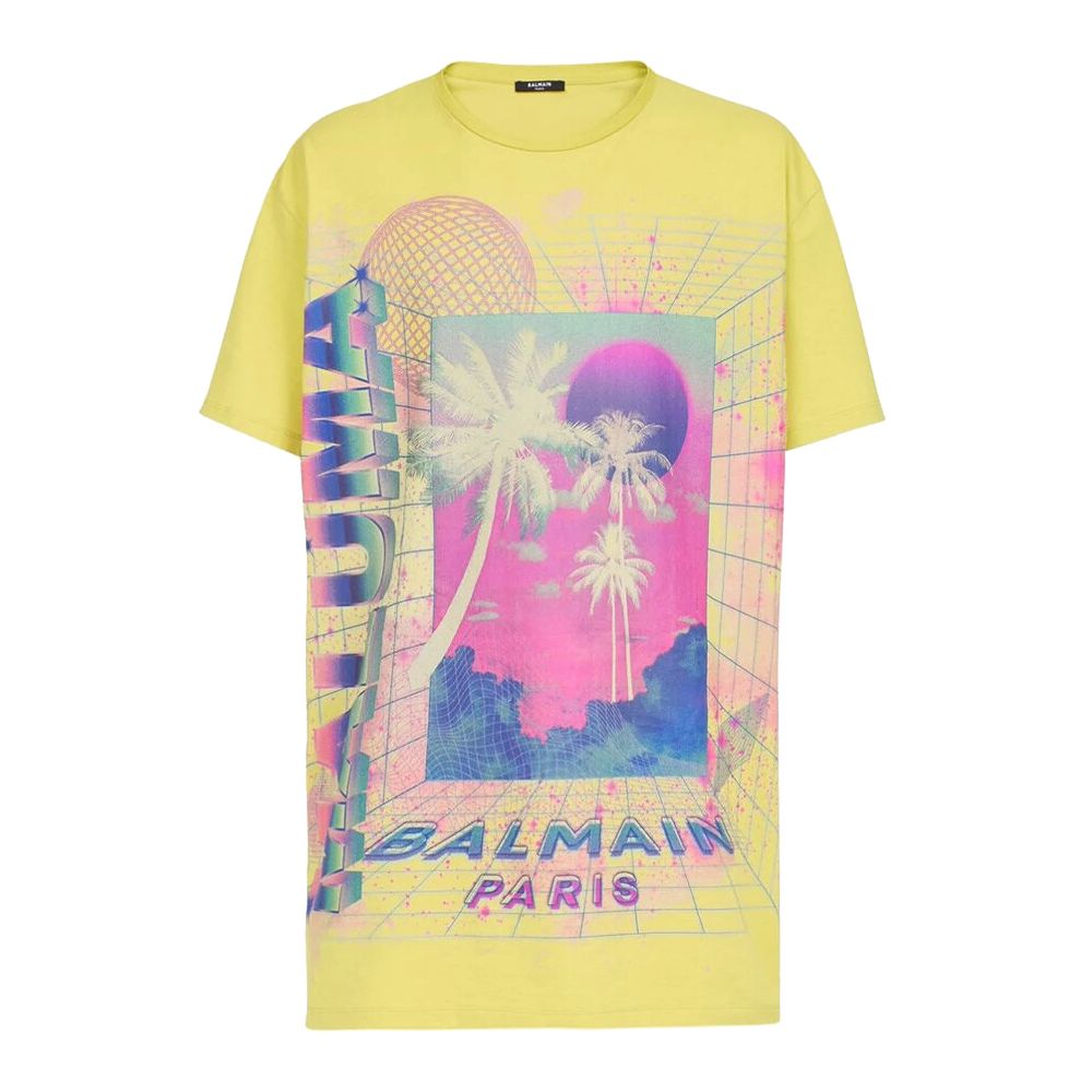 Geel katoenen T-shirt