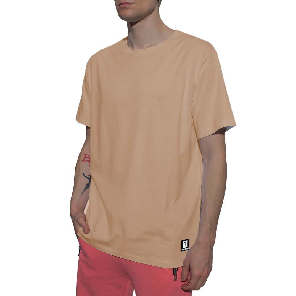 Bruin katoenen T-shirt