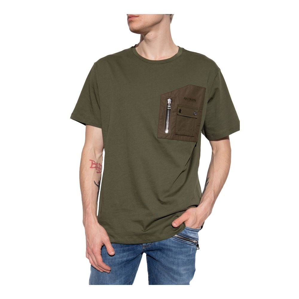 Groen katoenen T-shirt