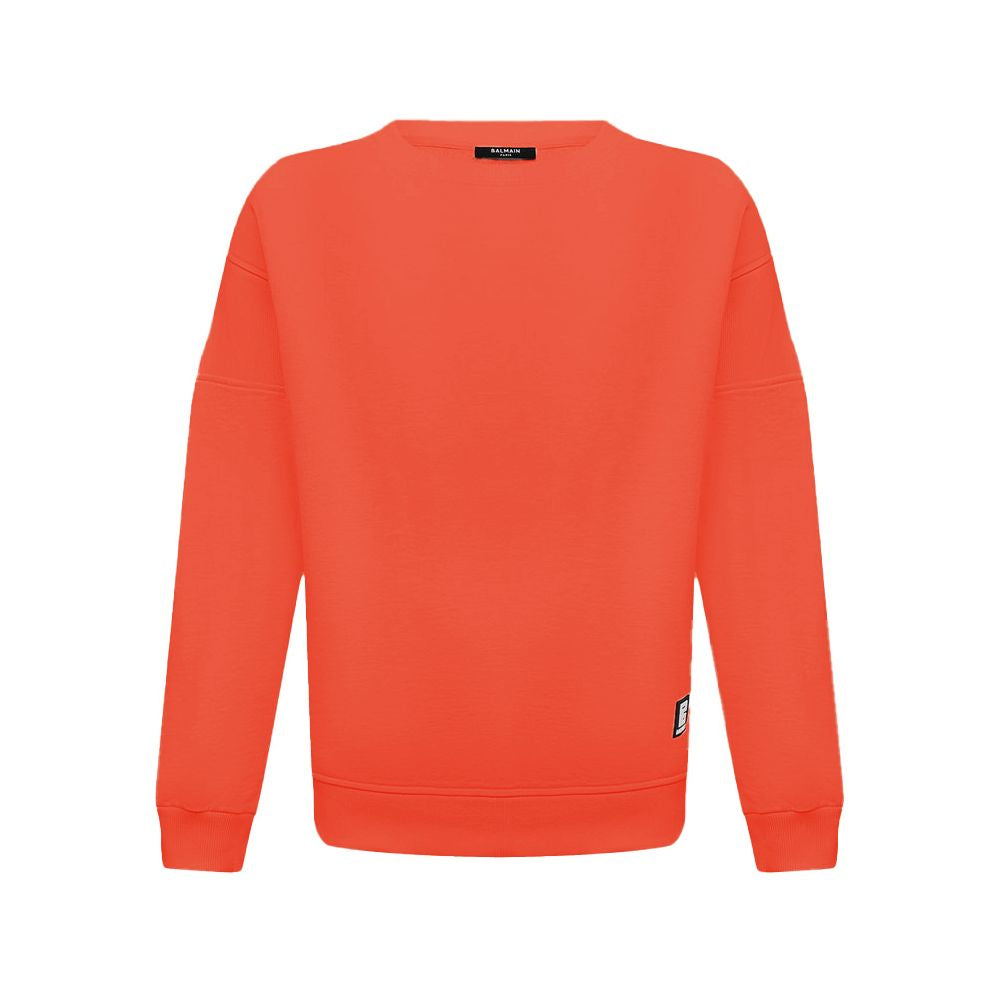 Oranje katoenen herentrui