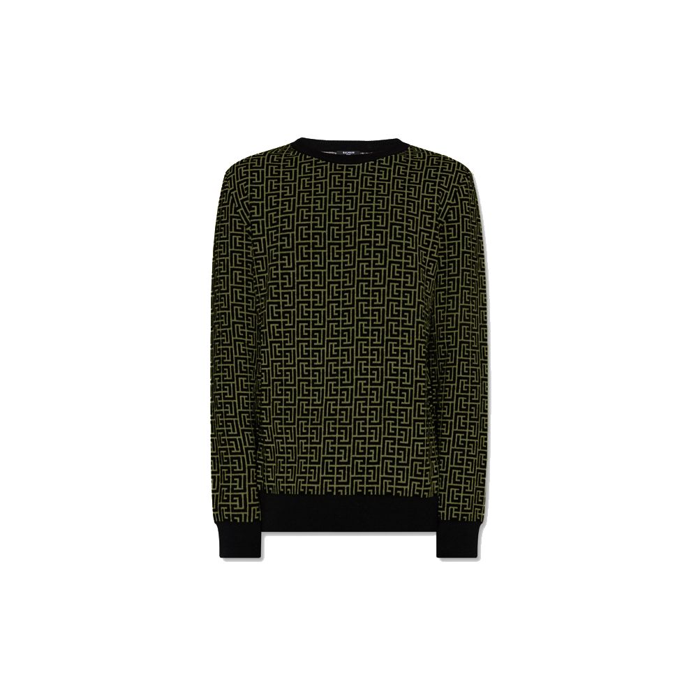 Groene wollen trui