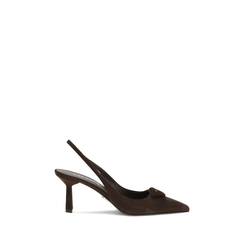 Suède Slingback Pumps