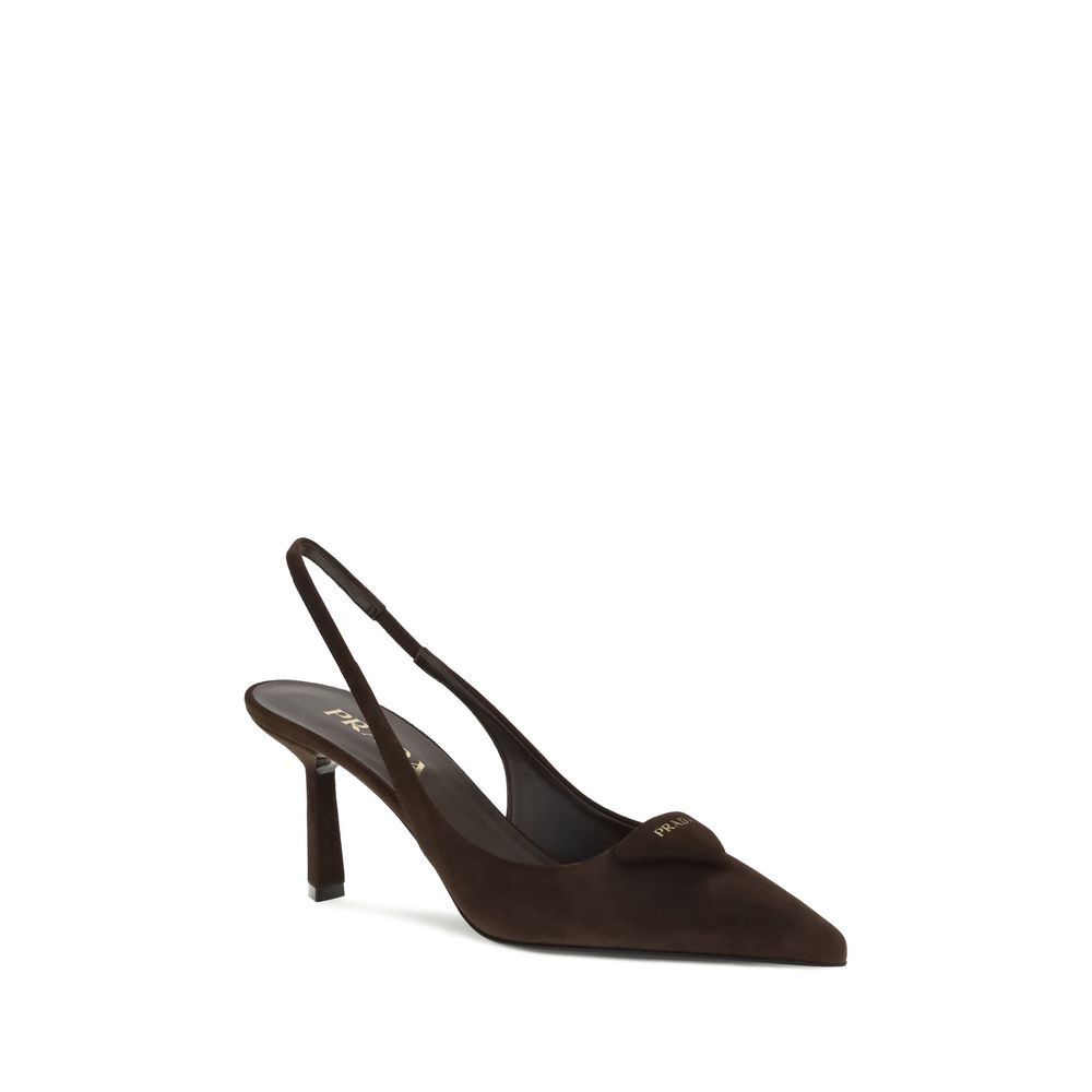 Suède Slingback Pumps
