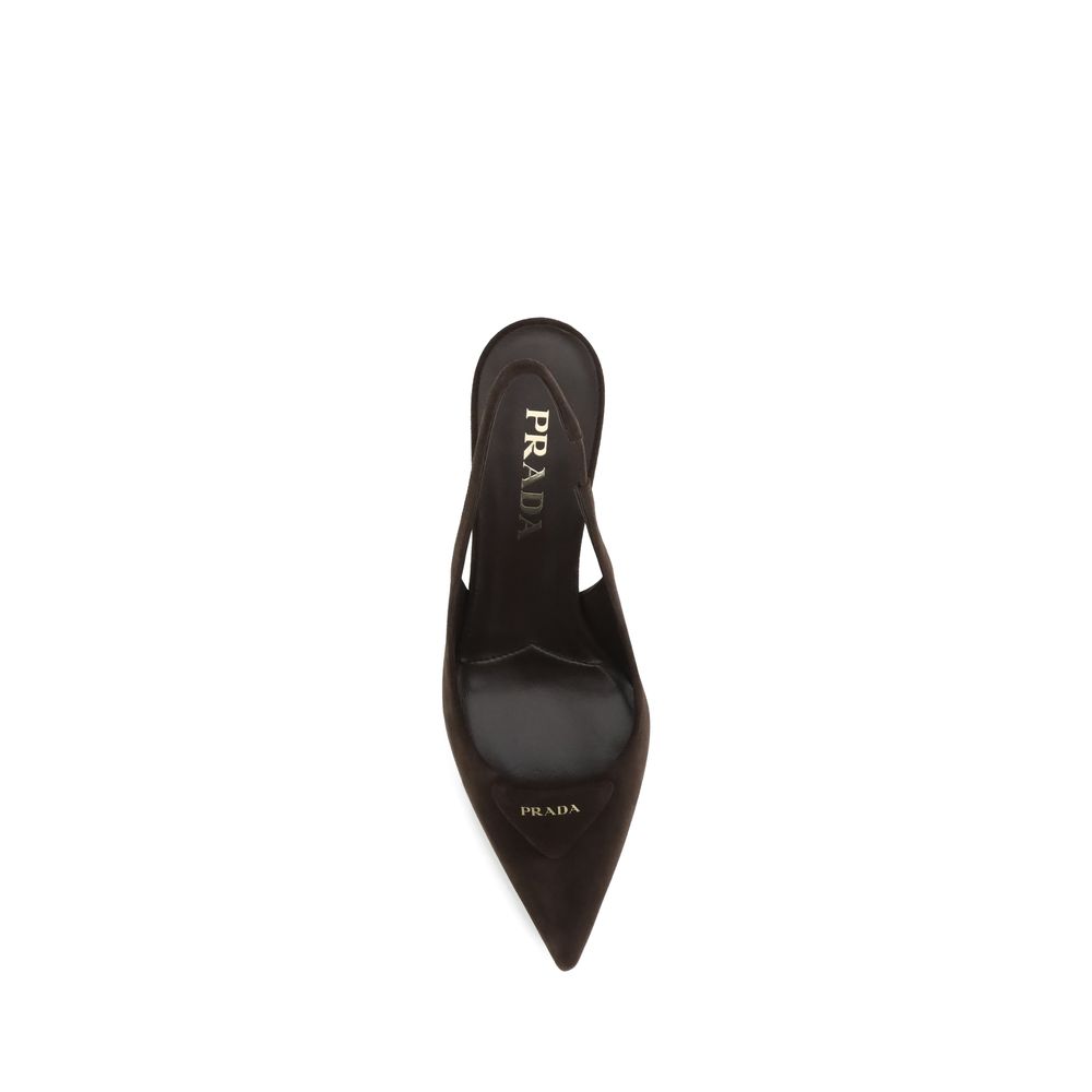 Suède Slingback Pumps