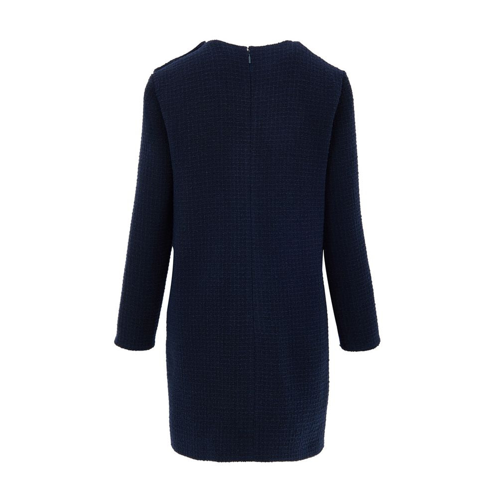 Marineblauwe wollen short