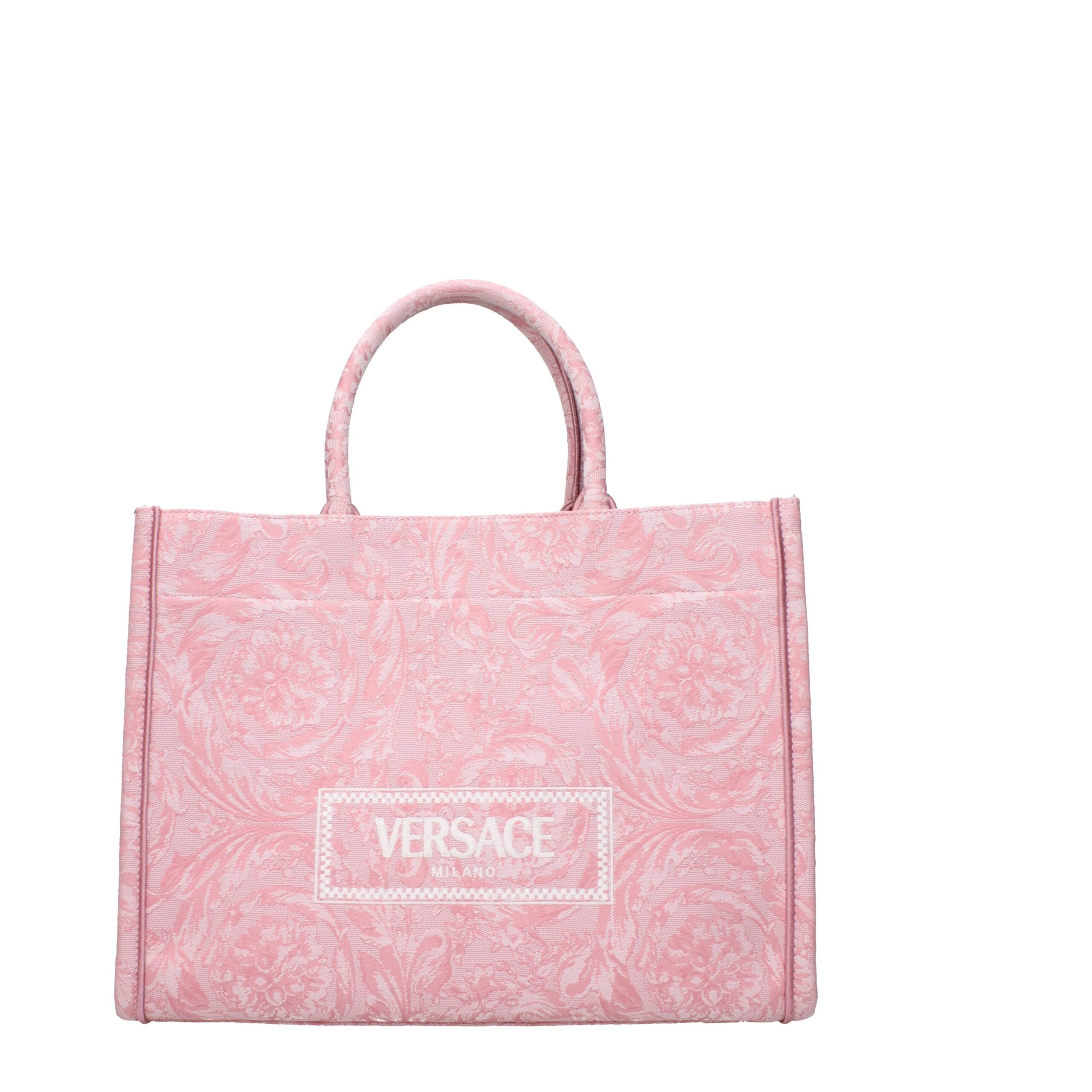 Roze stoffen handtassen