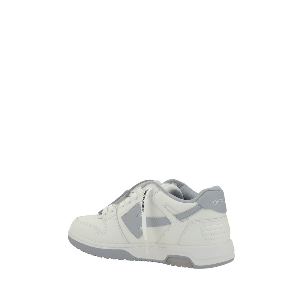 White Rubber Low Top Sneakers