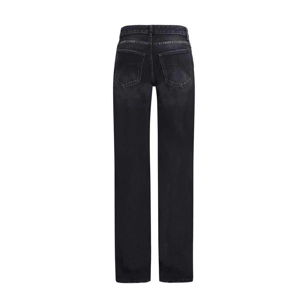 Wijde katoenen jeans