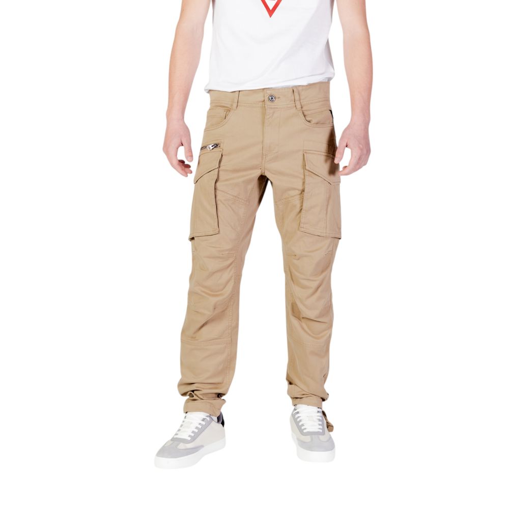 Beige katoenen relaxed fit jeans