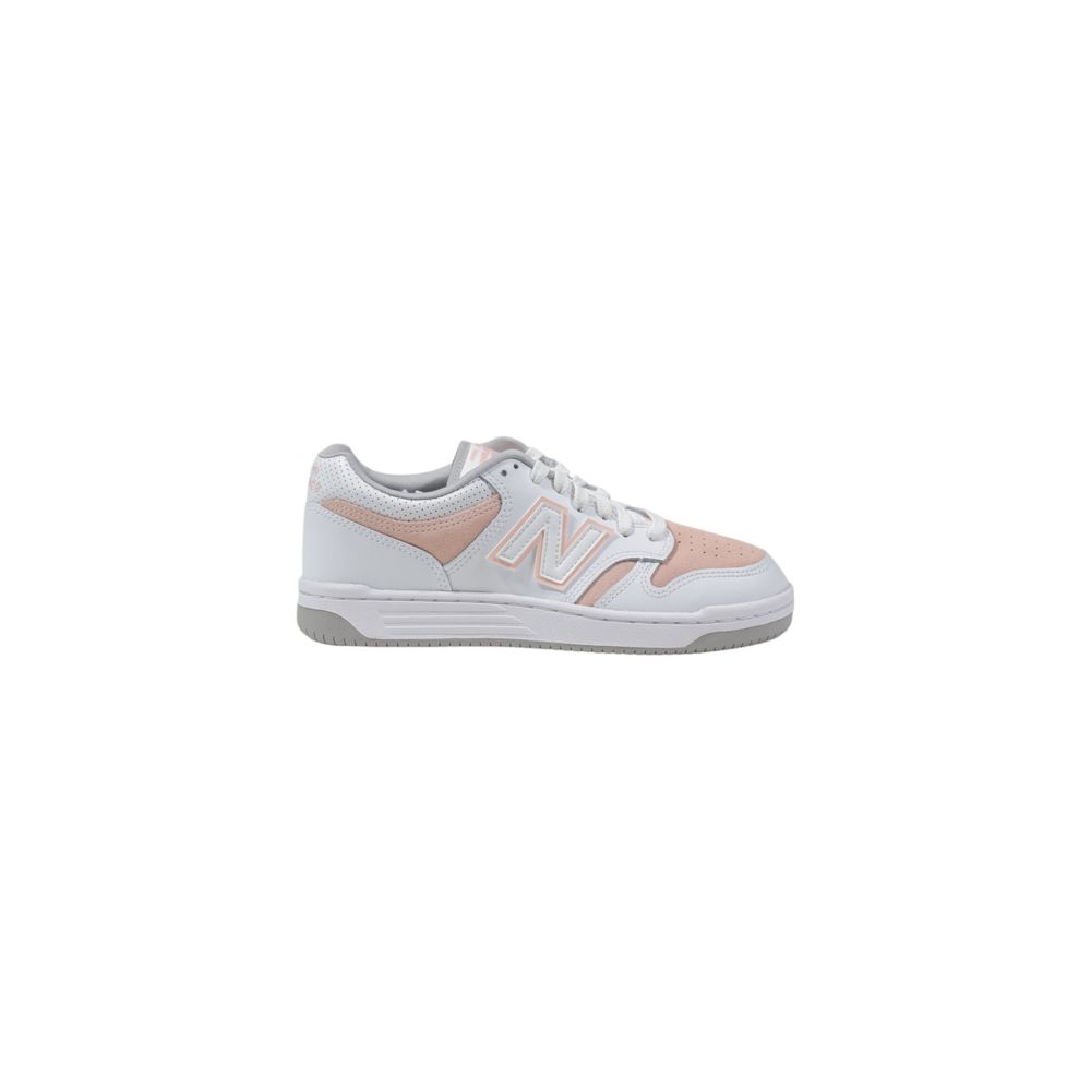 Roze leren sneaker