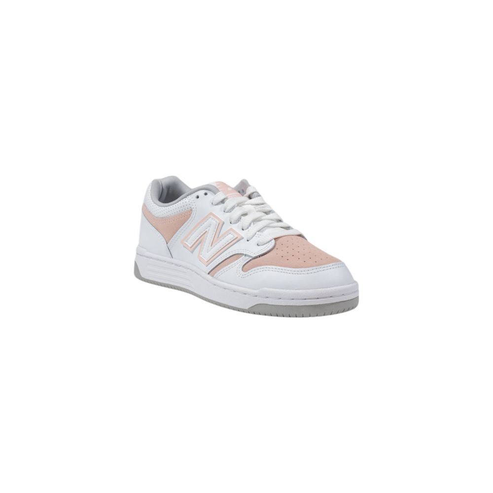 Roze leren sneaker