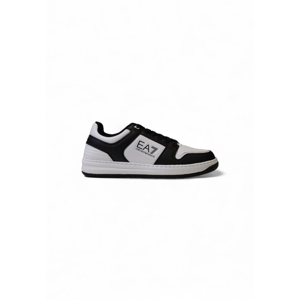 Zwart-witte polyester sneaker