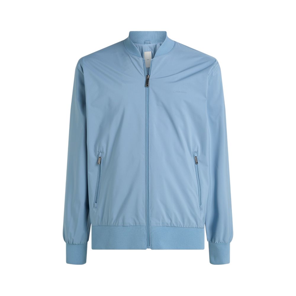 Lichtblauwe jassen en jassen van gerecycled polyester