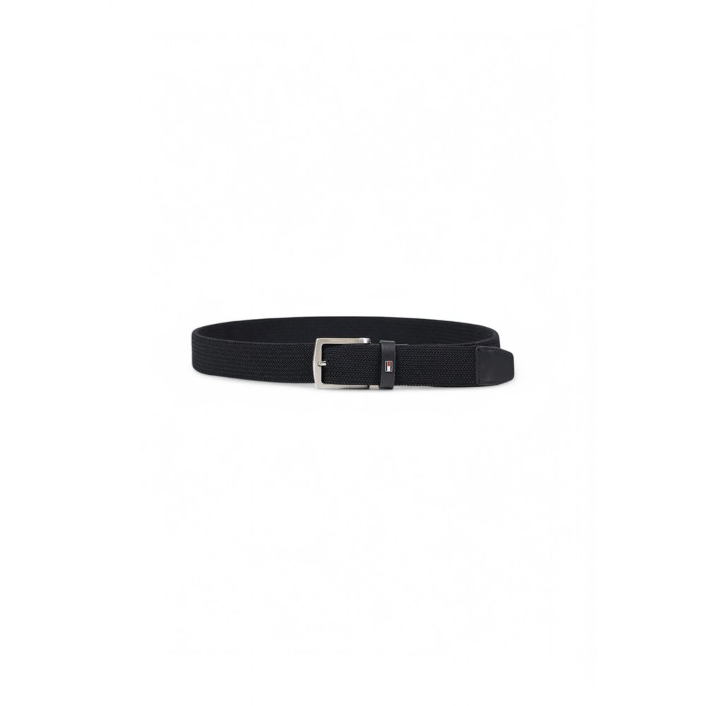 Zwarte riem van gerecycled polyester