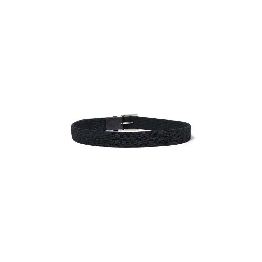 Zwarte riem van gerecycled polyester