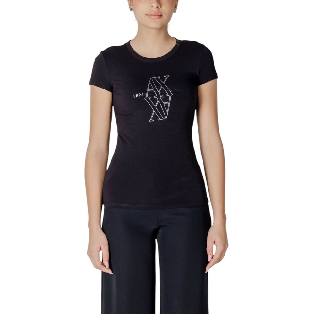 Zwart katoenen T-shirt