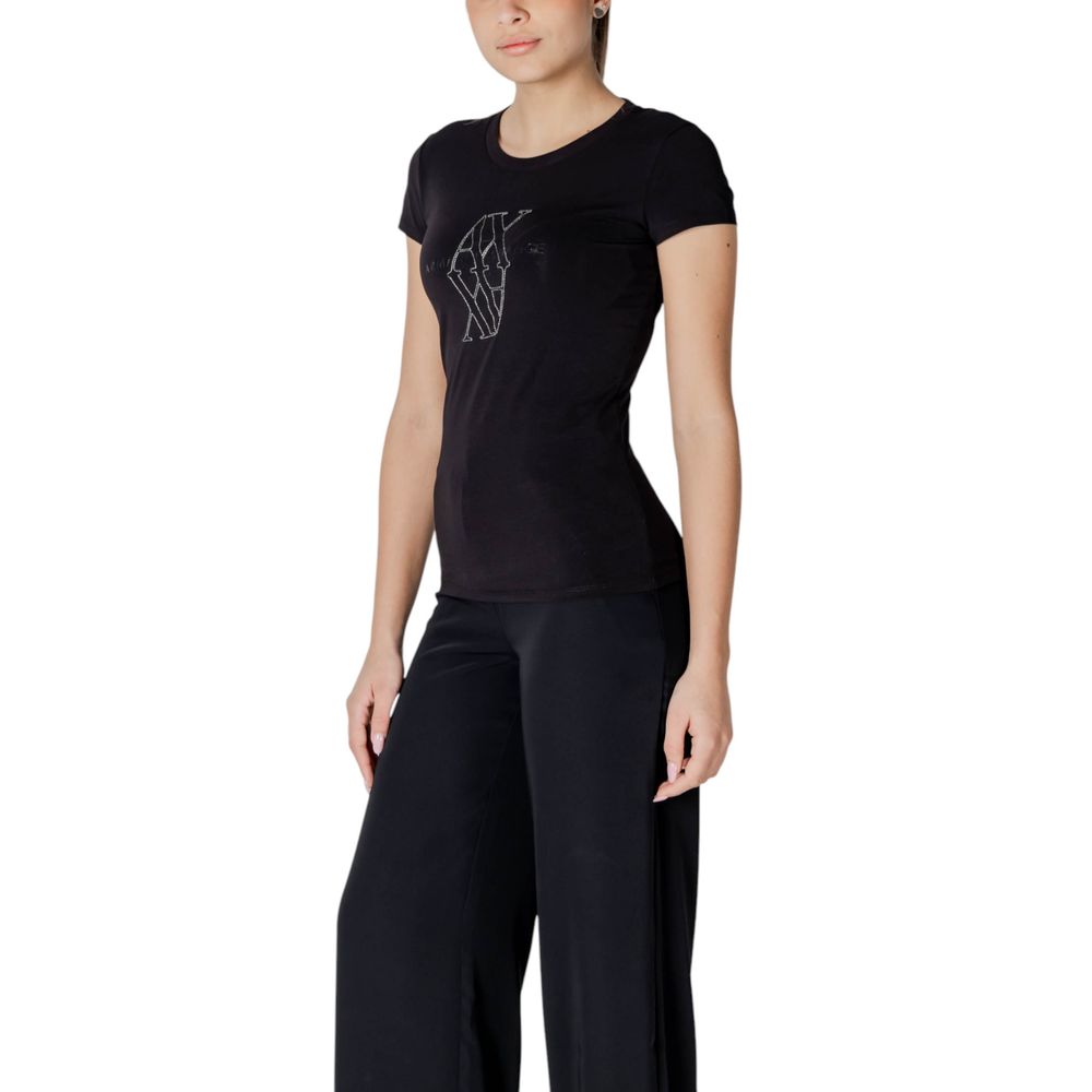 Zwart katoenen T-shirt