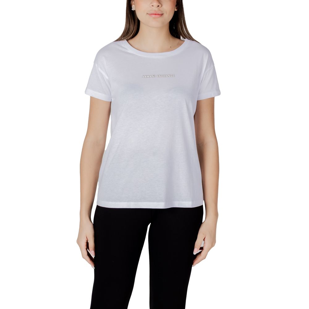 Wit katoenen T-shirt