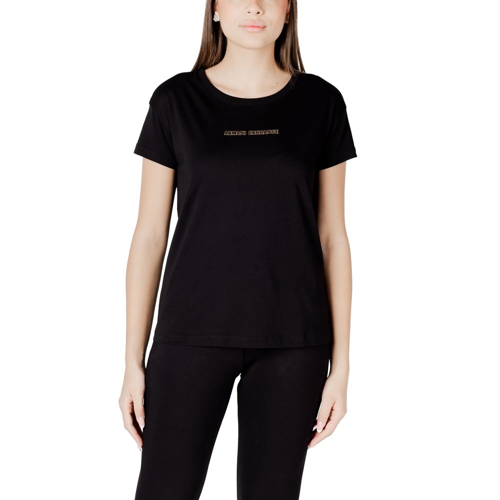 Zwart katoenen T-shirt