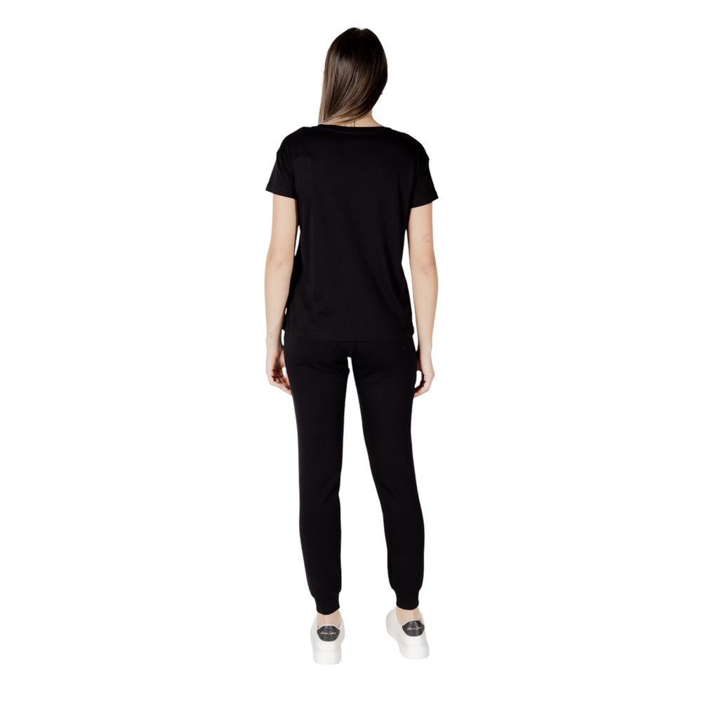 Zwart katoenen T-shirt