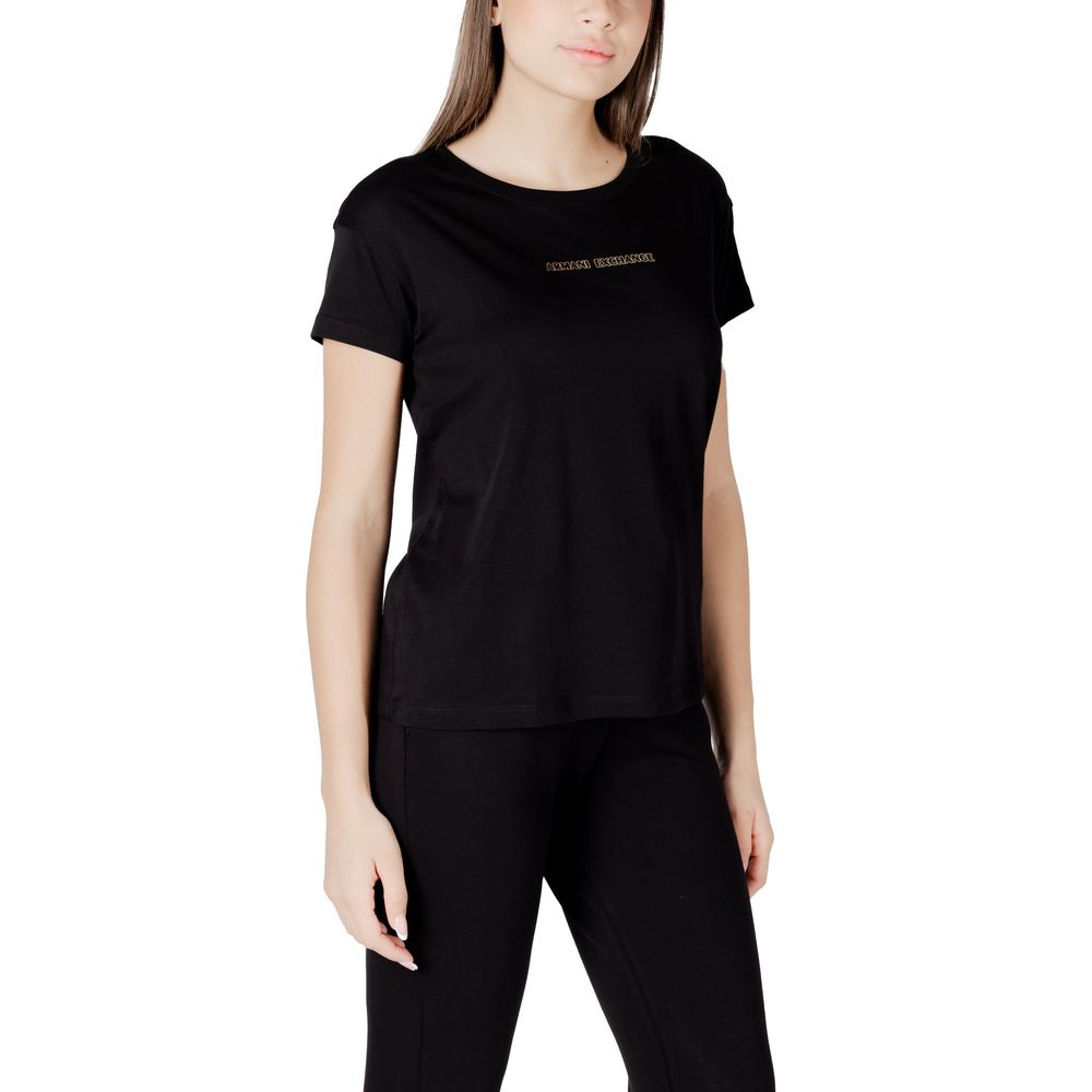 Zwart katoenen T-shirt