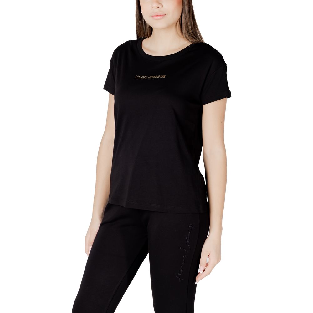 Zwart katoenen T-shirt