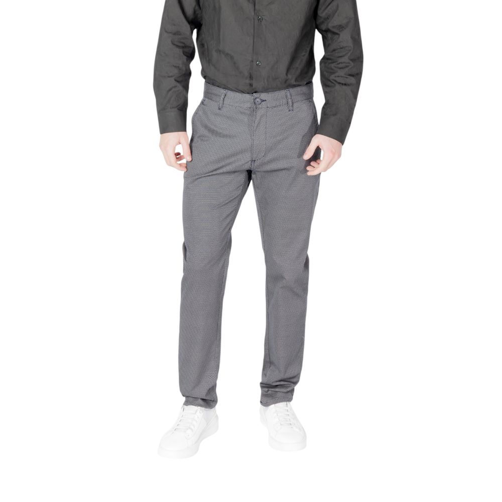 Blauwe katoenen skinny broek