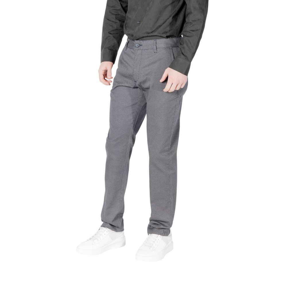 Blauwe katoenen skinny broek